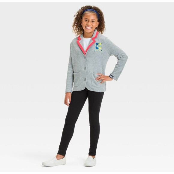 Girls' Astrid School Blazer - Charcoal Gray L NWT - Picture 4 of 6